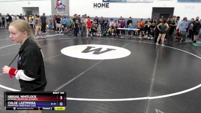 130 lbs Round 2 - Abigail Whitlock, Interior Grappling Academy vs Chloe Lastimosa, Marathon Wrestling Club