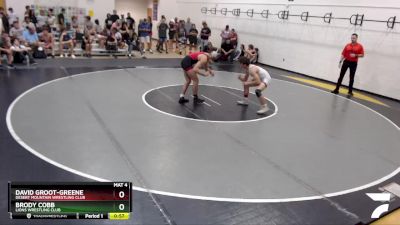 138 lbs Cons. Round 1 - Brody Cobb, Lions Wrestling Club vs David Groot-Greene, Desert Mountain Wrestling Club