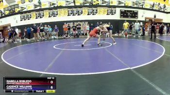 112 lbs 5th Place Match - Isabella Robledo, Highland Wrestling Club vs Cadence Williams, Mooresville Wrestling Club