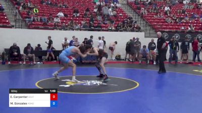 60 kg Cons 64 #2 - Ethan Carpenter, South High School Wrestling vs Marcus Gonzales, Pomona Elite (PWCC)