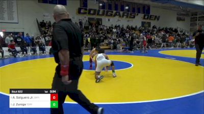 135 lbs Consi Of 4 - Alan Salguero Jr., Orting (WA) vs Justyce Zuniga, Toppenish (WA)