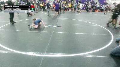 75 lbs Round 2 - Grayson Jordan, Tiger Wrestling vs Jameson Campbell, Legacy Elite Wrestling