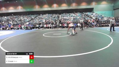 150 lbs Consi Of 32 #1 - Diego Archibeque, Rio Rancho vs Zarien Crook, Ridgeline