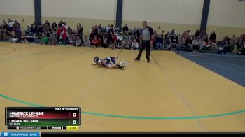 45 lbs Semifinal - Logan Nelson, MN Elite vs Maverick Lembke, Westfield Razorbacks