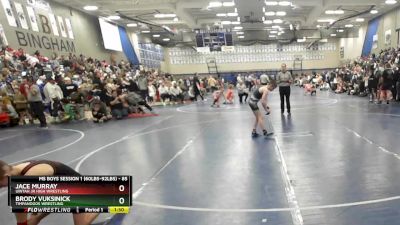 85 lbs Cons. Round 2 - Jace Murray, Uintah Jr High Wrestling vs Brody Vuksinick, Timpanogos Wrestling