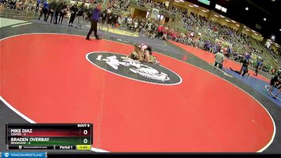 108 lbs Semis & 1st Wrestleback (8 Team) - Mike Diaz, Crater vs Braden Overbay, Ridgeview