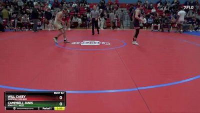 138 lbs Quarterfinal - Campbell Janis, Iowa City, West vs Will Casey, Western Dubuque