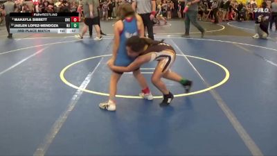 3rd Place Match - Jaelen Lopez-mendoza, West Jefferson vs Makayla Sibbett, Court House Cobras