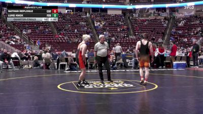 152 lbs Quarterfinal - Nathan Replogle, Central York vs Luke Knox, Perkiomen Valley