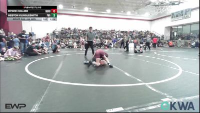 84 lbs Rr Rnd 4 - Ryker Collier, Morrison Takedown Club vs Heston Klinglesmith, Perry Wrestling Academy
