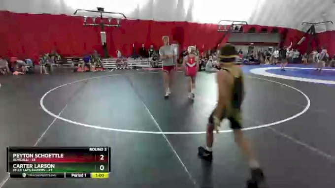 87-92 lbs Round 3 - Peyton Schoettle, Roncalli vs Carter Larson, Mille ...