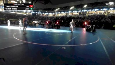 215 Class 4 lbs 1st Place Match - Carter Brown, Lafayette (Wildwood) vs Masen Bindel, Liberty