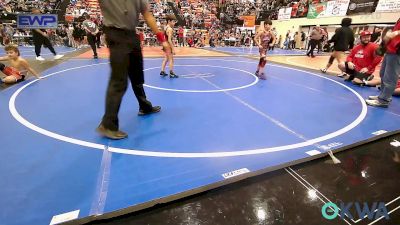 64 lbs Quarterfinal - Gunner Jenkins, Fort Gibson Youth Wrestling vs Walker Gibbons, Sperry Wrestling Club