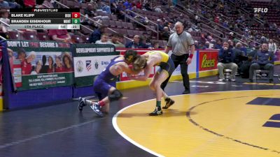 107 lbs 5th Place - Blake Klipp, Bishop McDevitt vs Branden Eisenhour, Montoursville