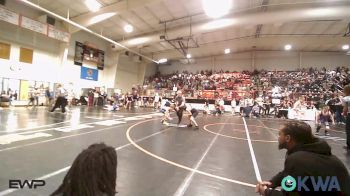 92 lbs Consi Of 8 #2 - Cristian Monroy, Tulsa Blue T Panthers vs Wyatt Austin, Sperry Wrestling Club