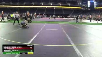 Girls - 125 lbs Champ. Round 1 - Kennady Tiitola, Swan Valley HS vs Kendya Pierre-Lewis, East Kentwood HS