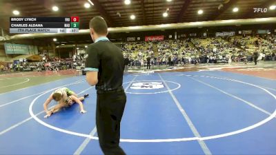 126 lbs 7th Place Match - Charles Aldana, Madison vs Brody Lynch, Frontier