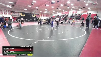 120 lbs Quarterfinal - Bianca Cobo, Sunnyside vs Eliana Garcia, Walnut