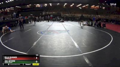 130 lbs Semifinal - ELLA HUGHES, Jefferson vs Isis Severe, North Miami