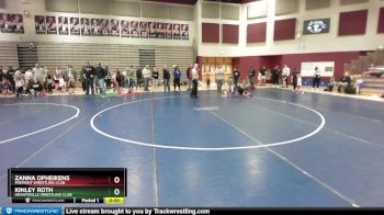 93-101 lbs Round 1 - Zanna Opheikens, Fremont Wrestling Club vs Kinley Roth, Grantsville Wrestling Club