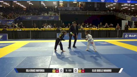 Isla Grace Mayorga vs Ellie Giselle Navarro 2026 Pan Kids Jiu-Jitsu IBJJF Championship