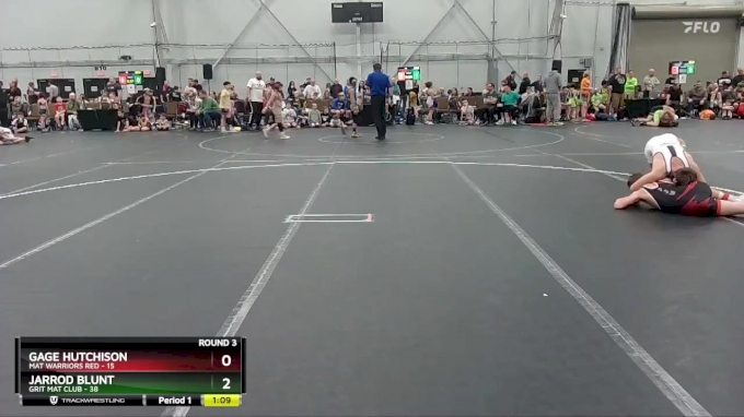 120 lbs Round 3 (4 Team) - Jarrod Blunt, Grit Mat Club vs Gage ...