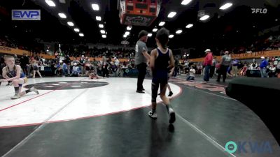 52 lbs Round Of 16 - TeeJay Henry, Comanche Takedown Club vs Jaxxe Madrid, Chickasha Youth Wrestling