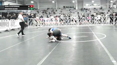 132 lbs Consi Of 32 #2 - Evan Closterman, NJ vs Grayson Sloan, SC