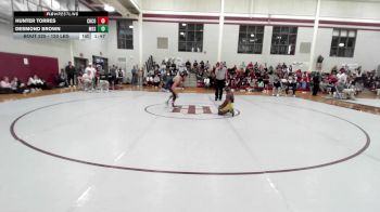 120 lbs Round Of 16 - Hunter Torres, Christopher Columbus vs Desmond Brown, Mount De Sales