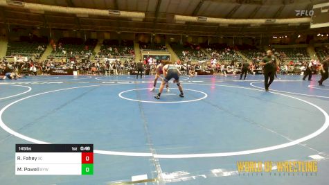 145 lbs Consi Of 16 #2 - Robert Mason Fahey, X-Calibur vs Mack Powell, Bristow Youth Wrestling