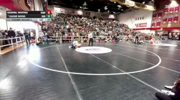 120 lbs Champ. Round 2 - Cache Wood, Sheridan vs Gabriel Whiting, Rocky Mountain