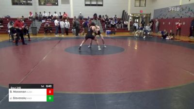 126 lbs Consi Of 8 #2 - Barrett Mossman, St. John's School vs Jake Slovensky, Marist School