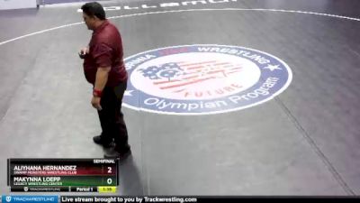 132 lbs Semifinal - Makynna Loepp, Legacy Wrestling Center vs Aliyhana Hernandez, Swamp Monsters Wrestling Club