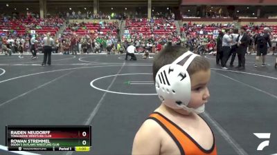 75 lbs Quarterfinal - Raiden Neudorff, Tonganoxie Wrestling Club vs Rowan Stremmel, Ogden`s Outlaws Wrestling Club