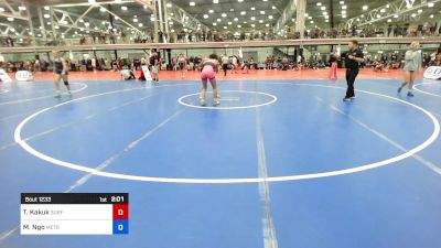 126 lbs Quarterfinal - Tilly Kakuk, Surfside vs Madeline Ngo, Metrowest United