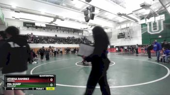 105 lbs Quarterfinal - Athena Ramirez, Fontana vs Mia Sharp, Beaumont