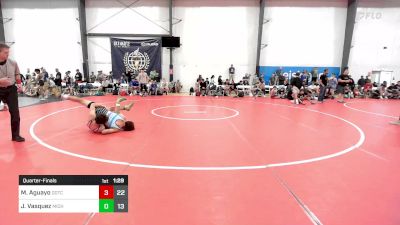 141 lbs Quarterfinal - Makael Aguayo, Team Gotcha vs Joshua Vasquez, Michigan Premier Blue