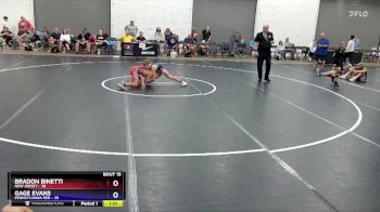 136 lbs Quarters & 1st Wb (16 Team) - Bradon Binetti, New Jersey vs Gage Evans, Pennsylvania Red