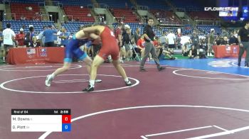 182 lbs Rnd Of 64 - Micah Downs, Illinois vs Dustin Plott, Oklahoma