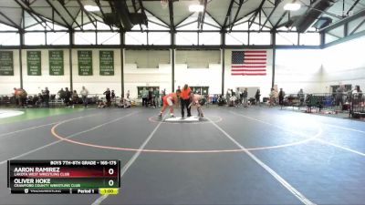 165-175 lbs Round 2 - Aaron Ramirez, Lakota West Wrestling Club vs Oliver Hoke, Crawford County Wrestling Club