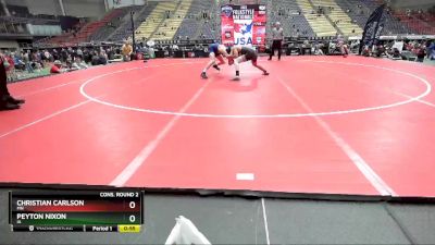 138 lbs Cons. Round 2 - Christian Carlson, MN vs Peyton Nixon, IA