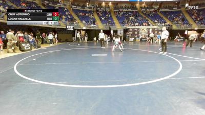 65 lbs Semifinal - Cruz Astorino, Curwensville vs Logan Vallalla, Pennridge