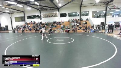 131 lbs Semifinal - Marisa Moffitt, Indiana Tech vs Sian Rogers, Manchester