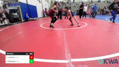 88-95 lbs Rr Rnd 5 - Chevy LamHo, Wagoner Takedown Club vs Jemma Patteson, IRONMEN Wrestling Club