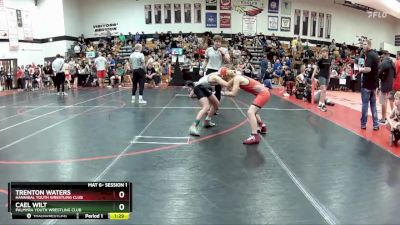 85 lbs Round 1 - Trenton Waters, Hannibal Youth Wrestling Club vs Cael Wilt, Palmyra Youth Wrestling Club