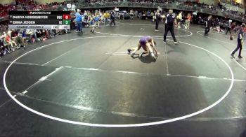73 lbs Champ. Round 2 - Emma Jessen, Battle Creek vs Dariya Hoegemeyer, Wrestling With Character