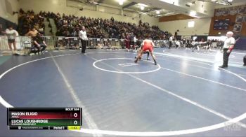 150 lbs Semifinal - Mason Eligio, Ayala vs Lucas Loughridge, Eleanor Roosevelt