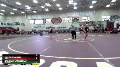 114 lbs Champ. Round 2 - Jaylee Rowland, Parma vs Brooklyn Lanningham, Columbia