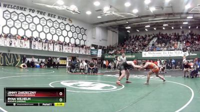 190 lbs Cons. Round 5 - Jimmy Zarzeczny, Padua Franciscan (Parma) vs Ryan Wilhelm, Buckeye (Medina)