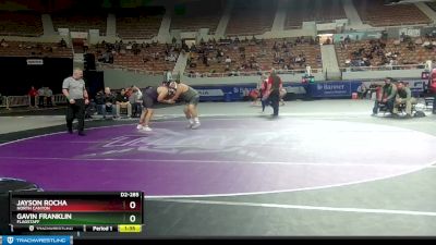 D2-285 lbs Champ. Round 1 - Jayson Rocha, North Canyon vs Gavin Franklin, Flagstaff